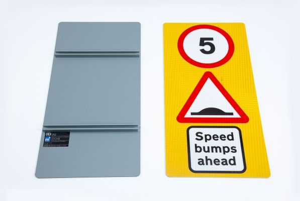 5mph speed bump warning sign 