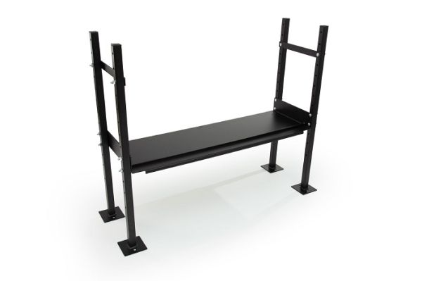 Joining support for wheelchair ramp kit with handrails