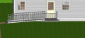 Front view of modular ramp 