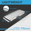 2ft Folding Economy Wheelchair Ramp Flat Hinge