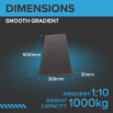 30mm rubber ramp size 