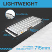 6ft Folding Economy Wheelchair Ramp Flat Hinge