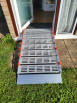 rollable ramp as a driving in ramp for pvc doorways and thresholds