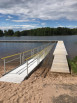 Modular wheelchair ramp going in to water 