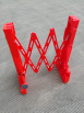 Red safety barrier 
