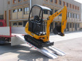 Mini digger aluminium loading ramps 