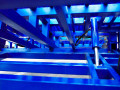 Hydraulic system underneath yard ramps 