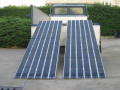 Pair of ramps for steel tracks 