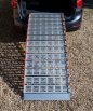 RollAble Ramp resting on the boot of a car ready for loading