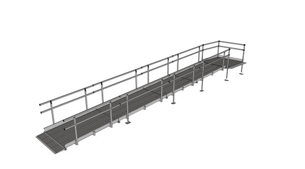 8400mm modular ramp fully assembled 