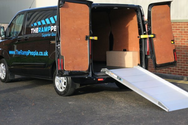 Viper van ramp resting on van 