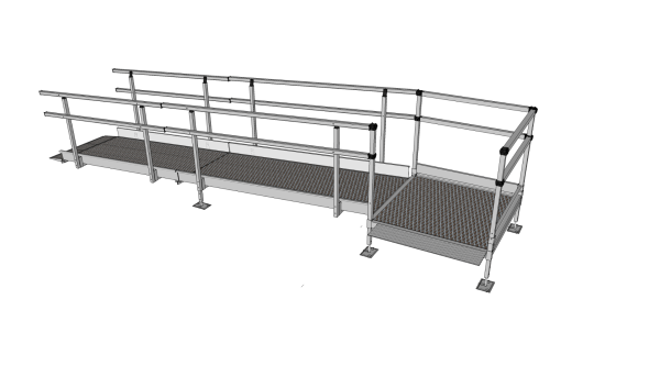 Wheelchair modular ramp 