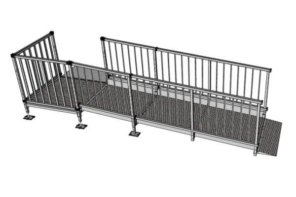 3m modular kit with balustrade handrails