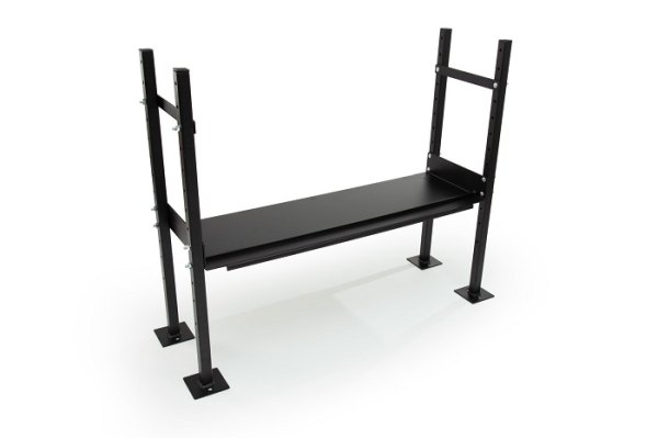 Joining support for wheelchair ramp kit with handrails 