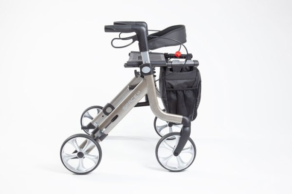 Space lx 4 wheeled rollator 