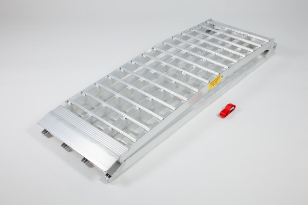 Folding extra wide motorcycle loading ramp 