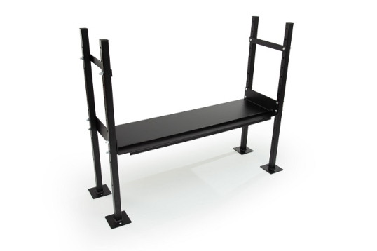 Joining support for wheelchair ramp kit with handrails 