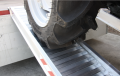 tractor driving up ramps anti-slip surface 