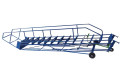 Mobile ladder on side  