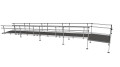 Fully assembled modular wheelchair ramp 
