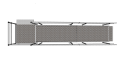 Modular Kit with Platform and Double Height Handrails (1500mm x 4200mm long)