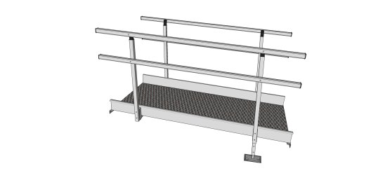1900mm length modular ramp section 