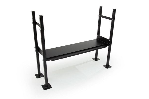 Joining support for wheelchair ramp kit with handrails 