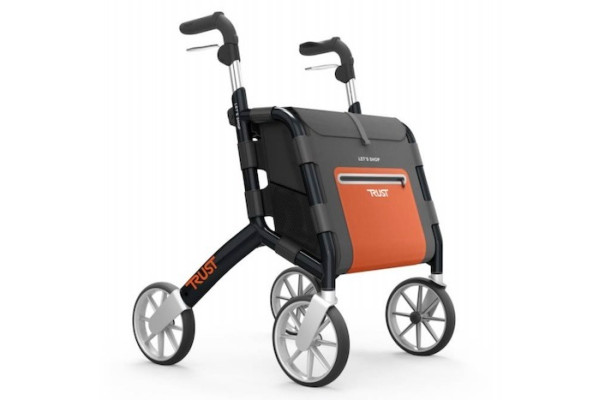 Lets Shop Black Rollator 