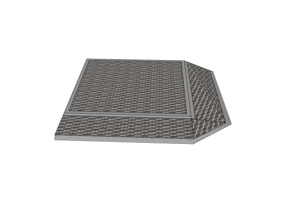 Mini ramp kit 90mm - 160mm high technical drawing 