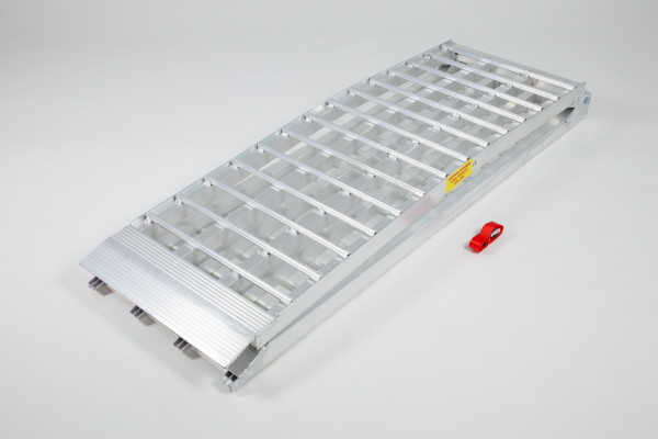 Folding extra wide motorcycle loading ramp 