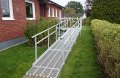 Fully assembled aluminium modular ramp 