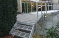 Aluminium modular ramp with steps