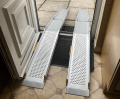 Channel ramps going up and over uPVC threshold  internal view