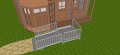 Modular wheelchair ramp with balustrade handle 