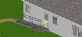Modular ramp system installed in front of house 