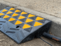 Heavy Duty Rubber Kerb Ramp 100mm - 200mm 