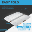 easy fold wheelchair ramp 