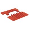 Checkers Guard Dog - 5 Channel Cable Protector Orange End Caps Pair