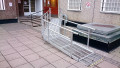Installed aluminium modular ramp 