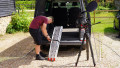 ramp being stored with the strap