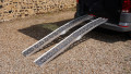 pair of ramps resting at the base of a boot