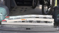 side view of ramp loaded in boot