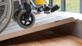side profile of single fold wheelchair ramp