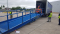 yard ramp with handrails