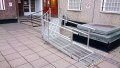 Modular ramp system in front of building 
