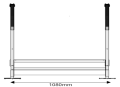 Adjustable step kit with handrails measurements 