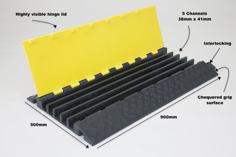 Unique selling points of the 5 channel cable protector 