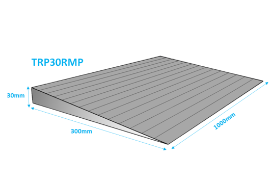 Rubber Threshold Ramp (30mm high x 300mm long x 1000mm wide)