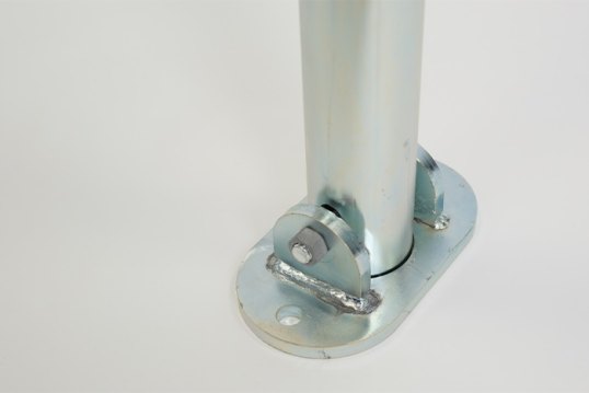 Folding Silver Driveway Bollard – Lockable Post with 2 Fixings - The ...