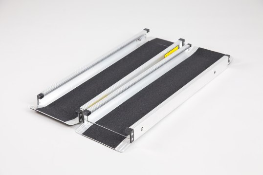 Telescopic Economy Channel Ramps 4ft (122cm long) with black grip surface